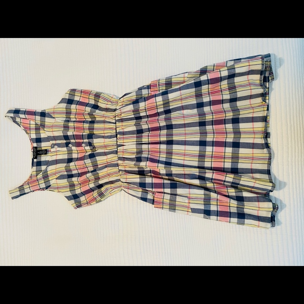 U.S. Polo Assn. light colors Flannel Pattern Dress EUC